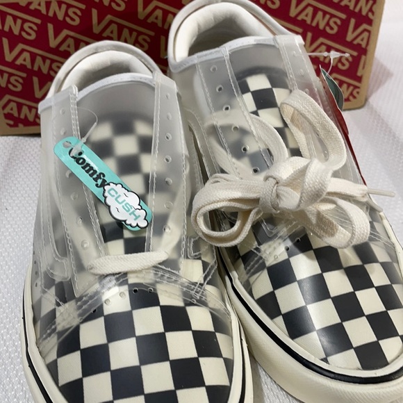 Vans comfy Cush slip on with transparent old skool women’s size 9 men’s size 7.5 - Picture 6 of 11